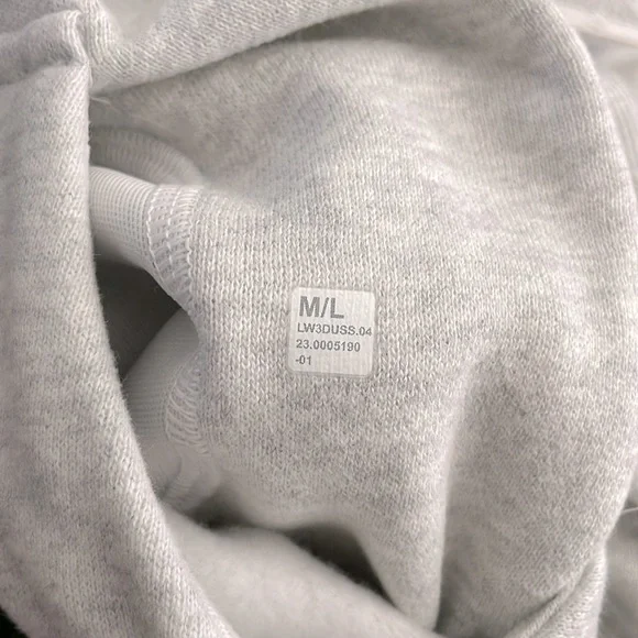 NWT Lululemon Scuba Oversized 1/2 Zip Hoodie Heathered Core Light Grey Size M/L